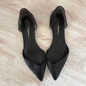 3.1 Phillip Lim Black Devon D’Orsay Flats